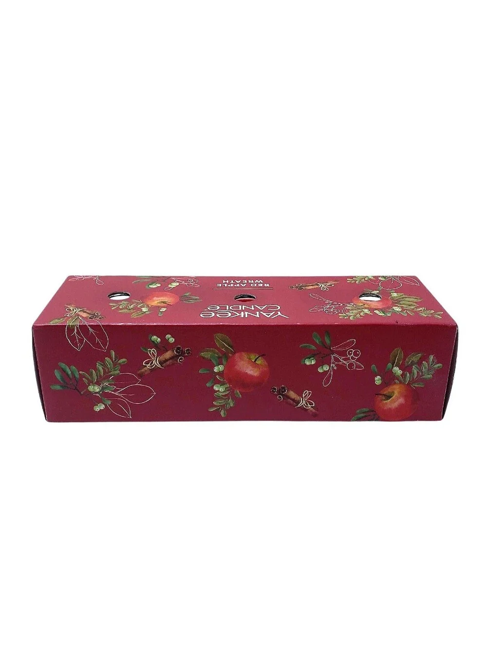 Yankee Candle Red Apple Wreath 1.3 oz Votive Jar Candle Set 3-Pack New in Box